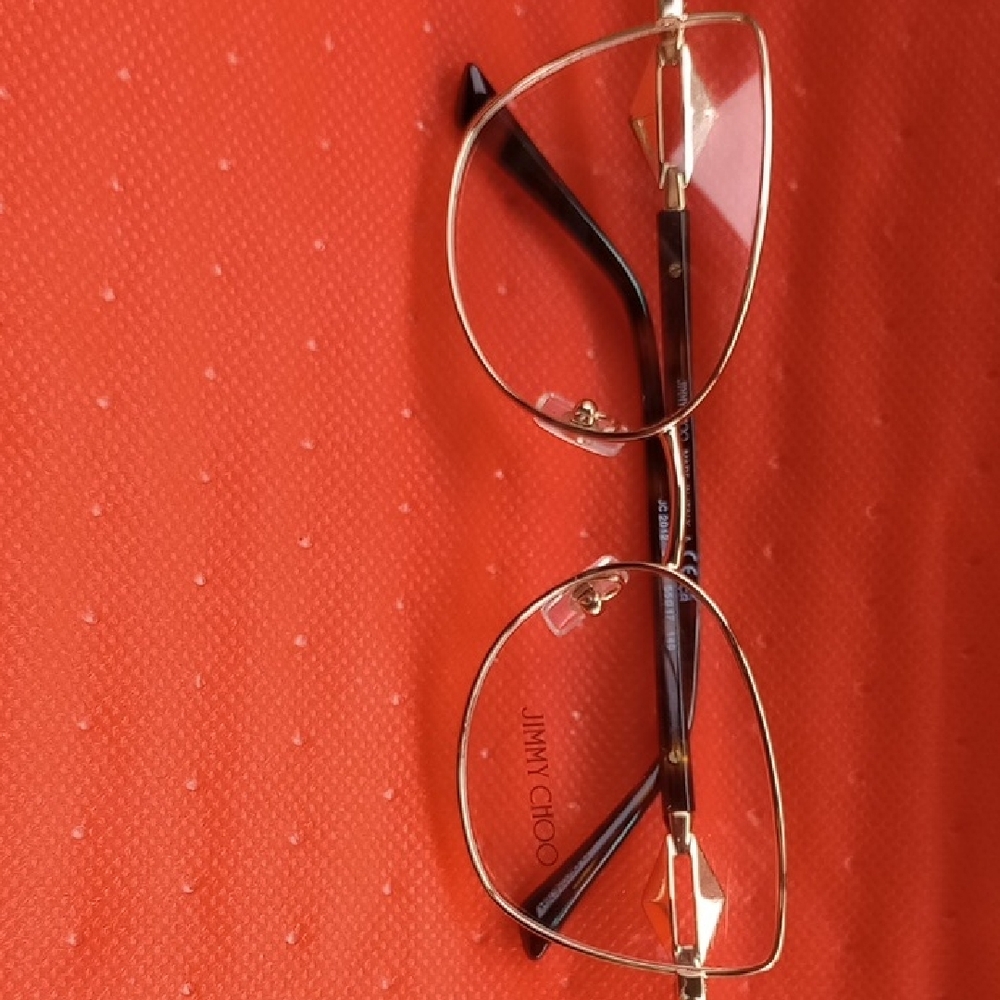 Jimmy Choo Women's Glasses with Gold and Brown Accents